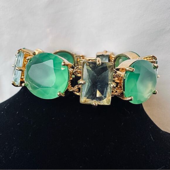 Kate Spade - Hancock Park Green & Light Blue Jeweled Bracelet - Picture 3 of 10